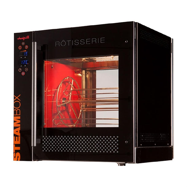 Doregrill Steambox Electric Rotisserie with Self-Cleaning Basket je938