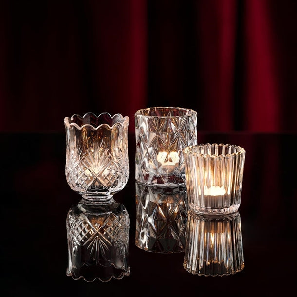 Artis Tealight Holders Diamond 70x75mm (6 Pack) jf820