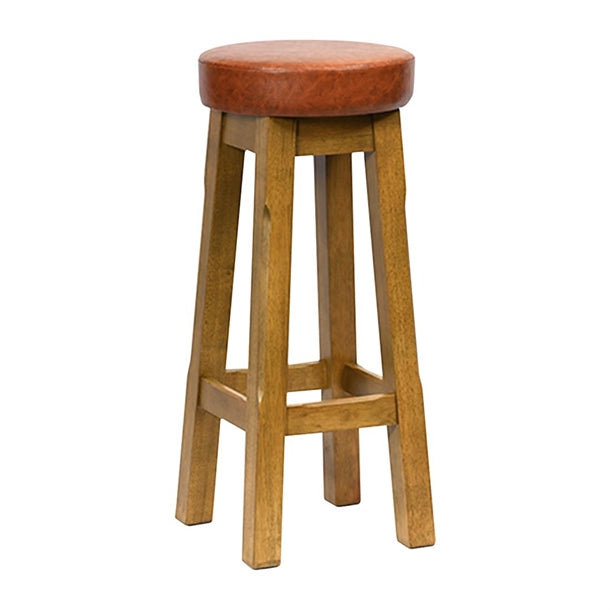 Everyday Wessex Weathered Oak High Stool with Bison Tan Seat (2 Pack) jf971