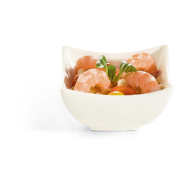 Arcoroc Appetizer Ludico Deep Square Bowls White 90mm (24 Pack) jk519
