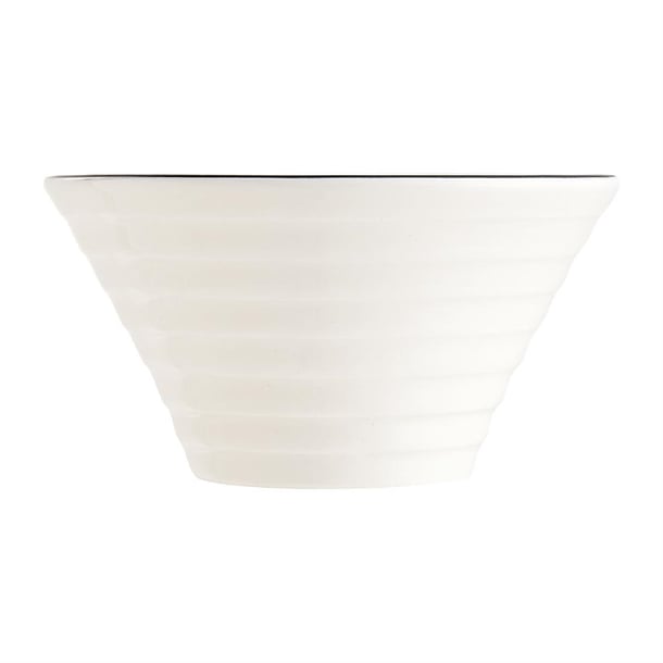 Arcoroc Appetizer Spiral Dishes Black Line 85mm (24 Pack) jk532