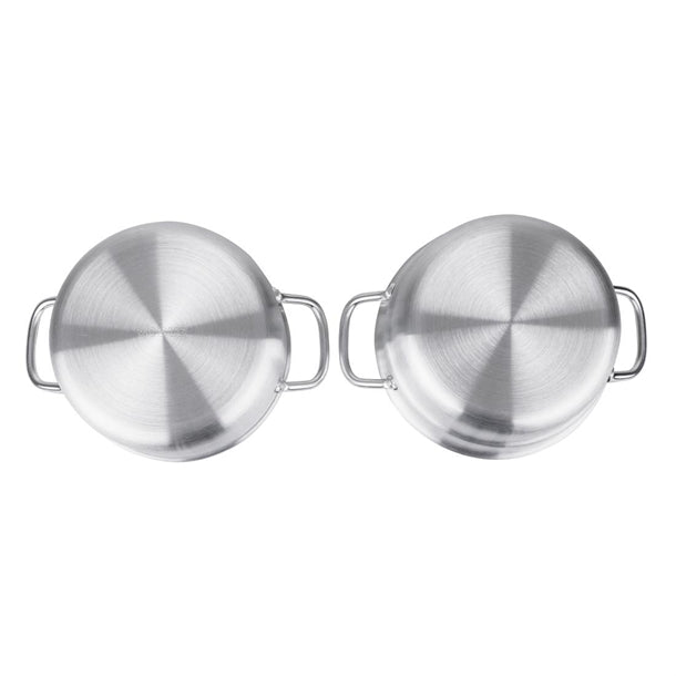Vogue Aluminium Double Boiler Pan with Lid 24cm k643