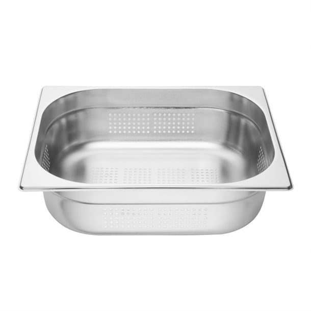 Vogue Stainless Steel Perforated 1/2 Gastronorm Tray 100mm k845