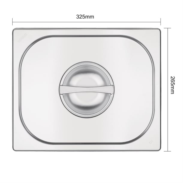 Vogue Stainless Steel 1/2 Gastronorm Lid k931