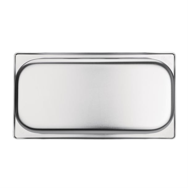 Vogue Stainless Steel 1/3 Gastronorm Tray 100mm k933