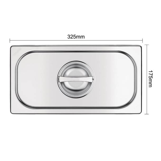 Vogue Stainless Steel 1/3 Gastronorm Lid k969