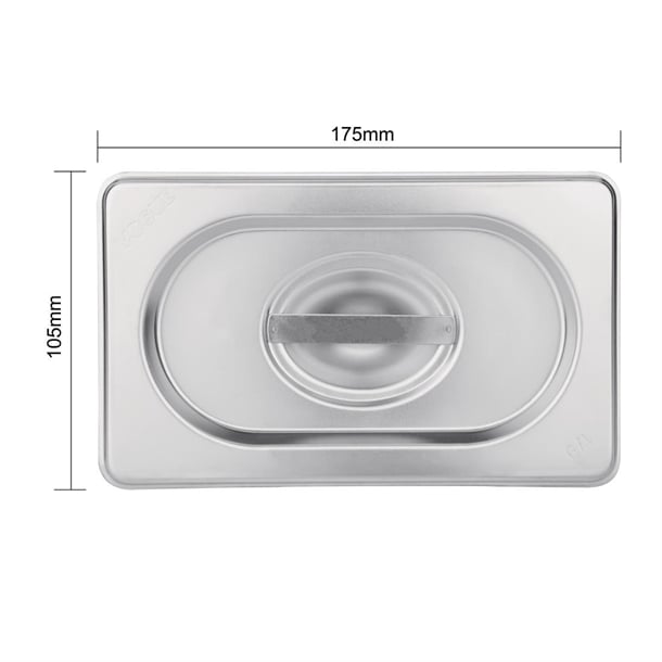 Vogue Stainless Steel 1/4 Gastronorm Lid k972