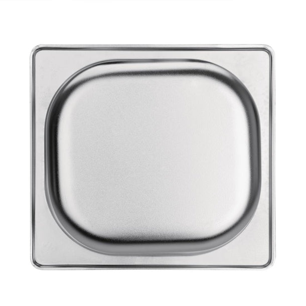 Vogue Stainless Steel 1/6 Gastronorm Tray 100mm k991