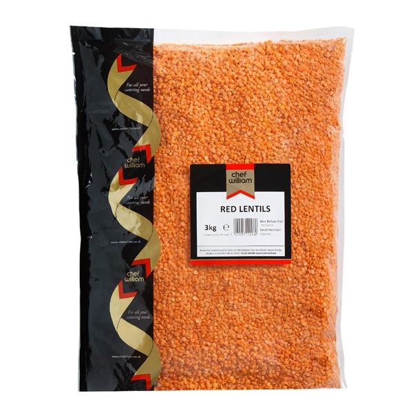 Chef William Red Lentils 3kg ka052