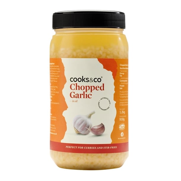 Cooks & Co Chopped Garlic in Oil 1.2kg ka064