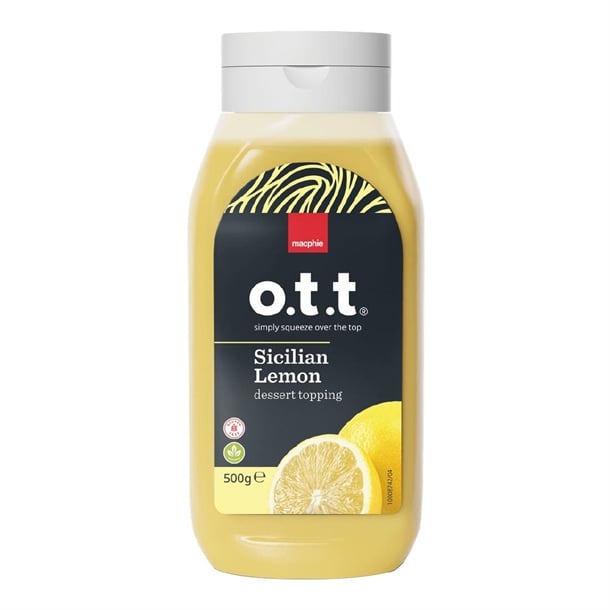 Macphie O.T.T Sicilian Lemon Dessert Topping 500g ka107