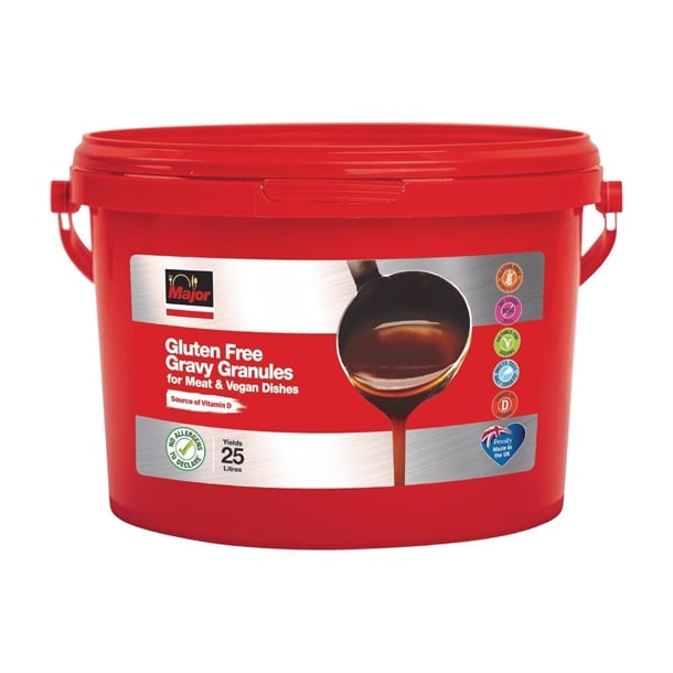 Major Instant Gluten Free Gravy Granules with Vitamin D - Meat 1.88kg ka124