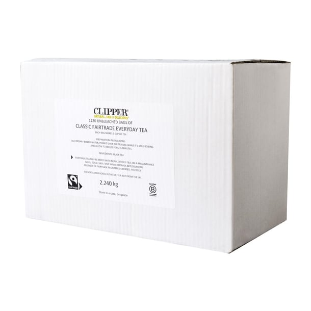Clipper Fairtrade Classic Everyday Black Teabags (1120 pack) ka501