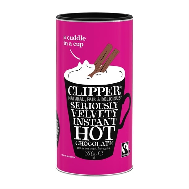 Clipper Fairtrade Seriously Velvety Hot Chocolate 350g ka512