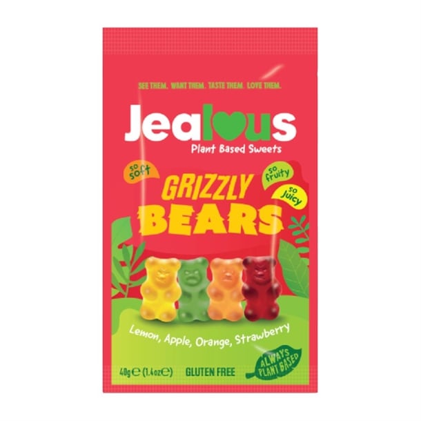Jealous Sweets Impulse Bags Grizzly Bears 40g (10 Pack) ka609