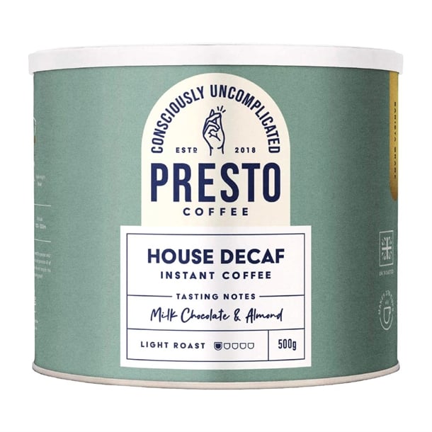 Presto Coffee House Decaf Instant Coffee 500g ka743