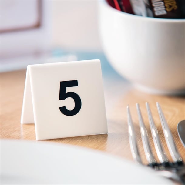 Plastic Table Numbers 1-10 l981
