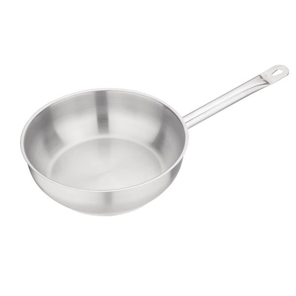 Vogue Stainless Steel Sauté Pan 24cm m923