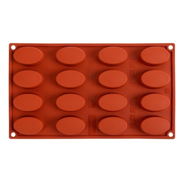 Pavoni Formaflex Silicone Oval Mould 16 Cup n951
