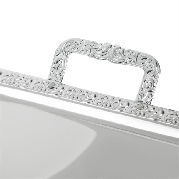 APS Stainless Steel Rectangular Handled Service Tray 600mm p004