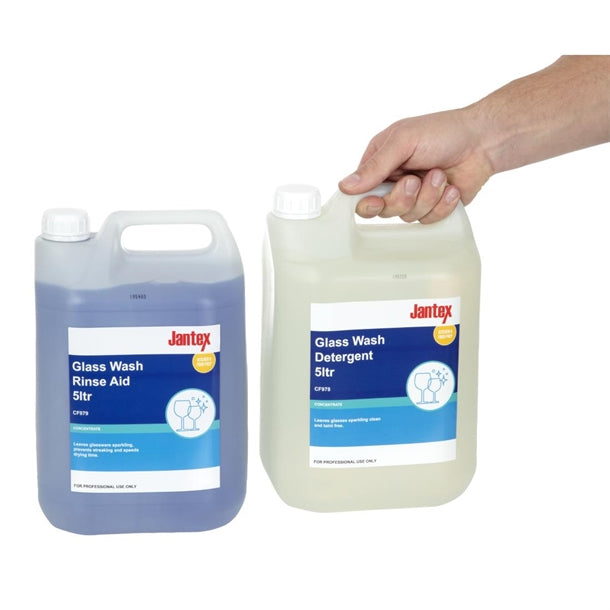 Jantex Glasswasher Detergent and Rinse Aid Concentrate 5Ltr (2 Pack) sa487