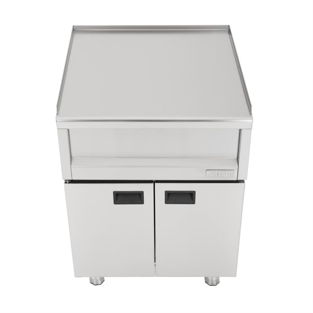 Buffalo 600 Series Neutral Prep Counter with Cupboard 600mm sa812