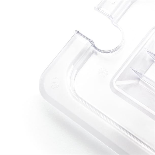 Vogue Polycarbonate 1/6 Gastronorm Lid Notched u254