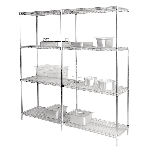 Vogue Chrome Wire Shelves 1220x457mm (2 Pack) u890