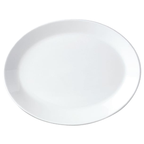 Steelite Simplicity White Oval Coupe Dishes 305mm (12 Pack) v0029