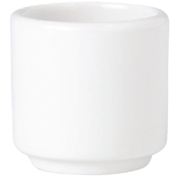 Steelite Simplicity White Footless Egg Cups 47mm (12 Pack) v0081