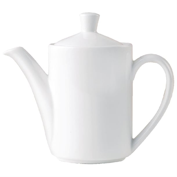 Steelite Monaco Coffee Pot Replacement Lids White Vogue 597ml (12 Pack) v7438