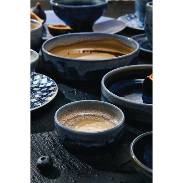 Steelite Aurora Revolution Bluestone Round Stacking Trays 75mm (12 Pack) vv2460