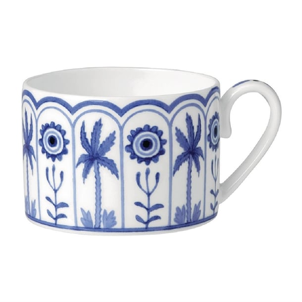 William Edwards Sultan's Garden Blue Tea Cups Can Coupe 200ml (12 Pack) vv3961