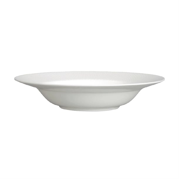 William Edwards Quanta Large Rim Bowls White 280mm (6 Pack) vv4464