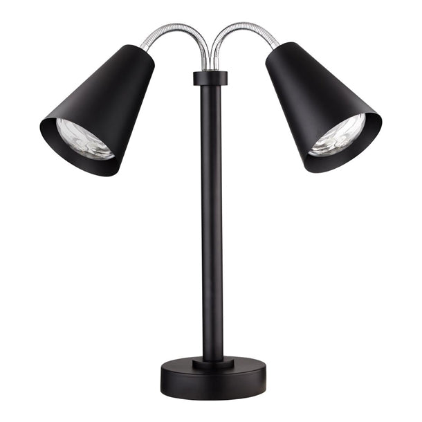 Steelite Creations Modern Double Heat Lamp Black 220V UK Plug vv4662