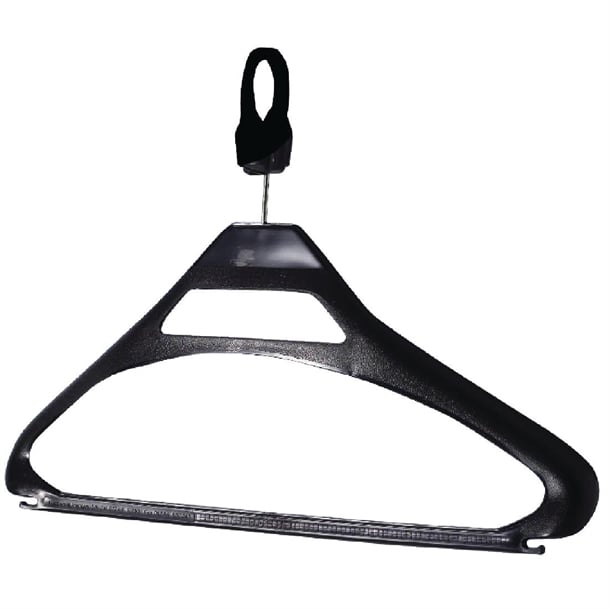 Black Polypropylene Security Hangers (100 Pack) w125