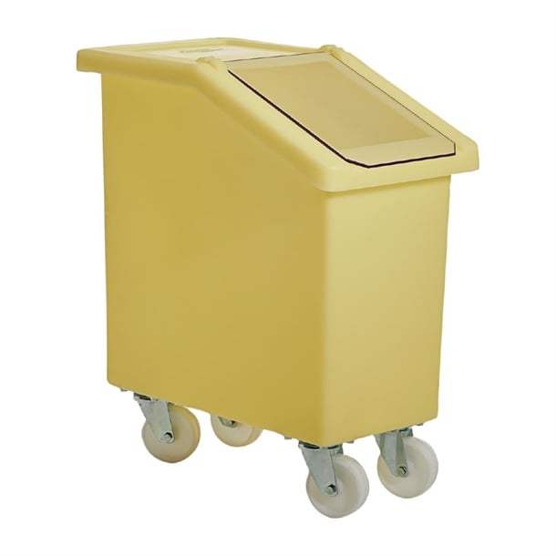 Mobile Ingredient Bin 65Ltr Yellow w778