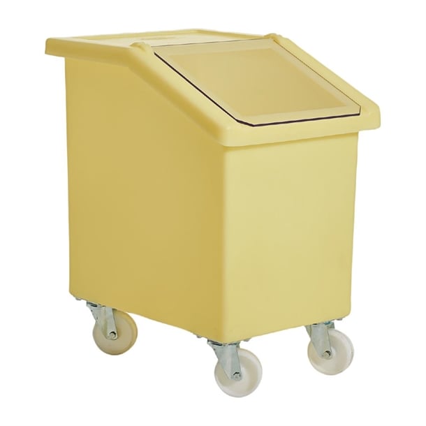 Mobile Ingredient Bin 90Ltr Yellow w783
