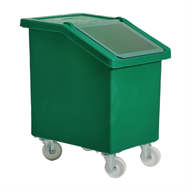 Mobile Ingredient Bin 90Ltr Green w785