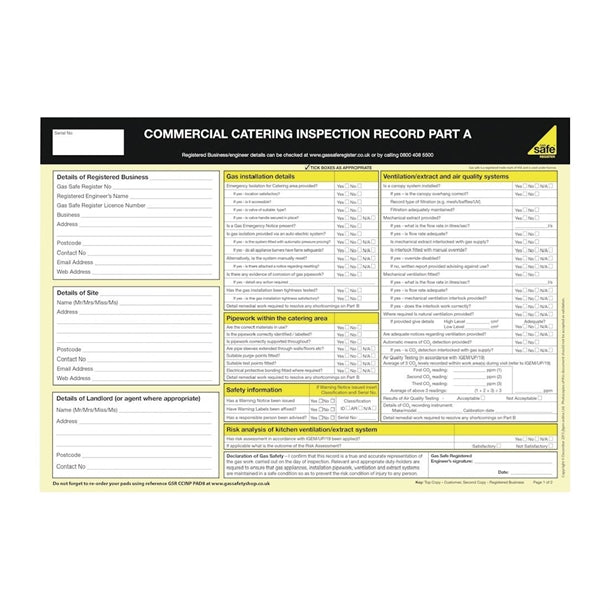 Gas Safety Certificate (5-10 Appliances) x746