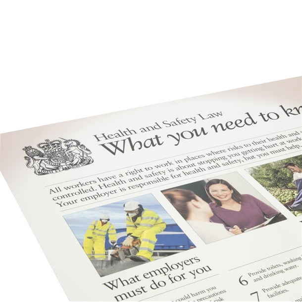 Health & Safety Law Poster A2 y925