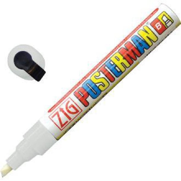 Securit White Chalk Marker 6mm Tip y985