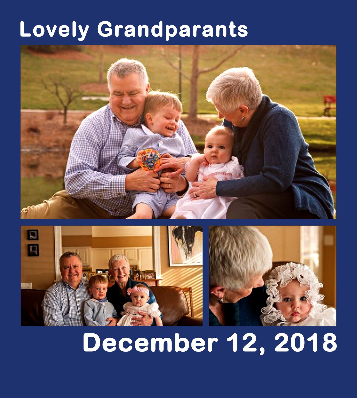 Premium Grandparents Blanket With Your Photo - USTAD HOME