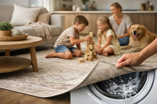 Washable Rugs for Busy, Beautiful Family Homes