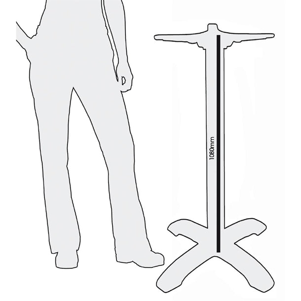 Bolero Cast Iron Poseur Table Leg Base cr478