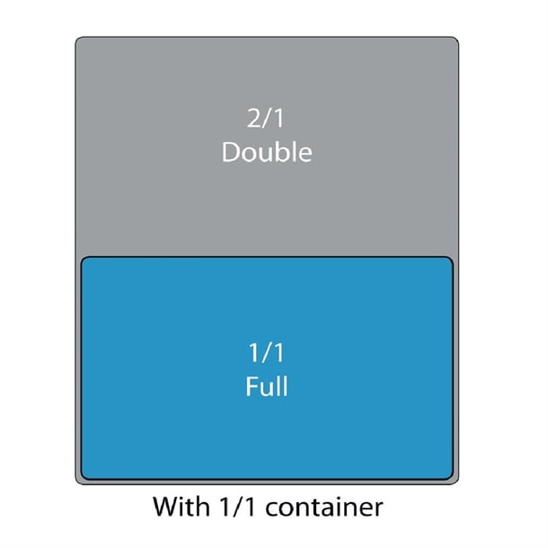 Cambro Polycarbonate 1/1 Gastronorm Tray 65mm dm740