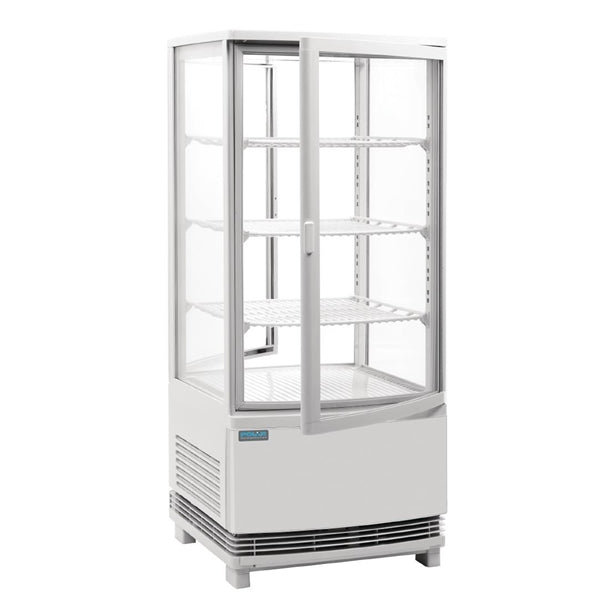 Polar C-Series Energy Efficient Curved Door Display Fridge White 86Ltr cx576