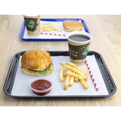 Olympia Kristallon Foodservice Tray Charcoal 265 x 345mm fd936
