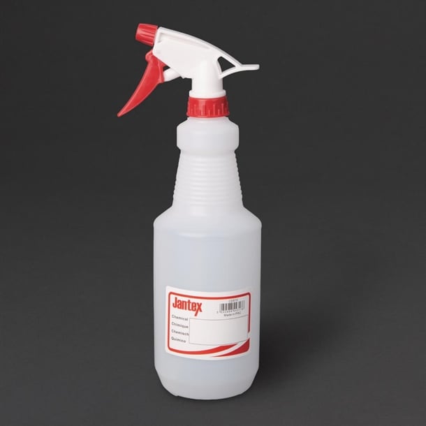 Jantex Colour-Coded Trigger Spray Bottle Red 750ml cd815