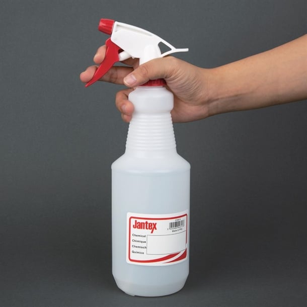 Jantex Colour-Coded Trigger Spray Bottle Red 750ml cd815